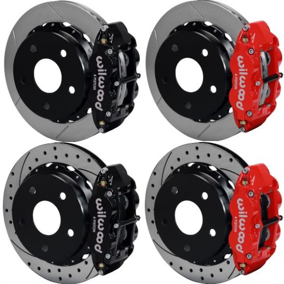 Wilwood Superlite 4R 14" Rear Disc Brakes, Lg Bearing, 66-75 Ford Bronco