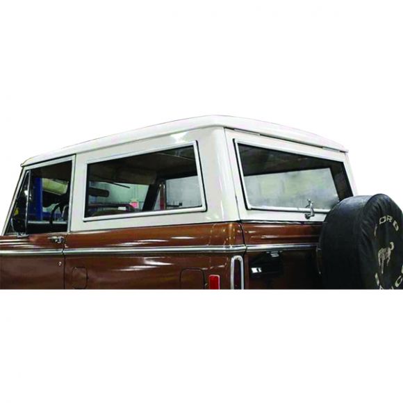 Hard Top Window Chrome Molding Full Kit, 66-77 Ford Bronco