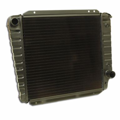 WH Staggered 4-core Radiator, SBF V8, 66-77 Ford Bronco - Made in USA