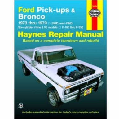 Haynes Repair Manual, 73-79 Bronco