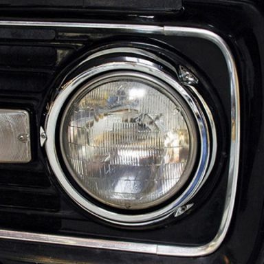 Grill Surround Chrome Trim Molding, Upper or Lower, 67-77 Ford Bronco