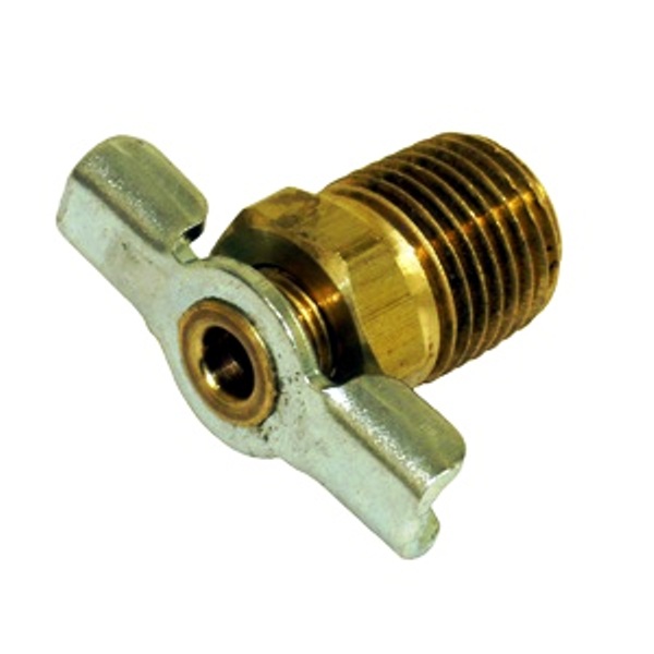 Stock Radiator Drain Plug, 1/4" Brass, 66-77 Bronco