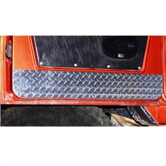 Diamond Plate Lower Door Panel Set, 66-77 Ford Bronco