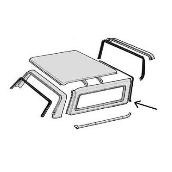 Roof Front Seal 78-79 Bronco