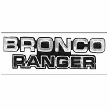 Bronco Ranger Emblem, 78-79 Ford Bronco