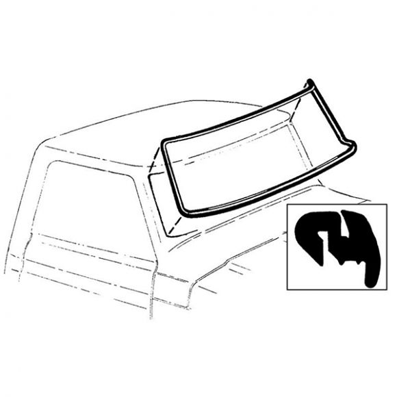 OEM Windshield Glass Seal, 78-79 Ford Bronco