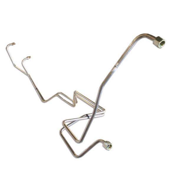 Ford C4 Auto Stainless Trans Cooler Hard Lines, 73-77 Bronco
